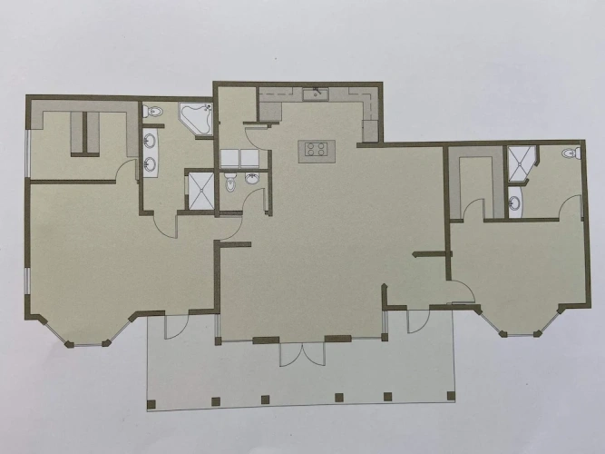 2 Bedrooms Luxury Double room with ocean view