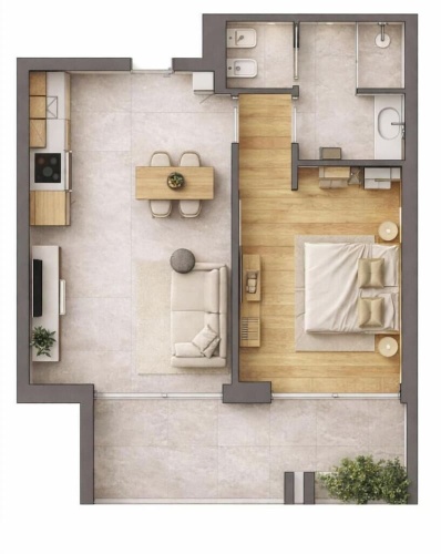 1 Bedroom Apartment