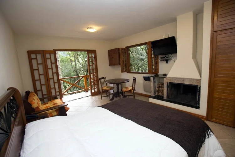 Chalet with balcony