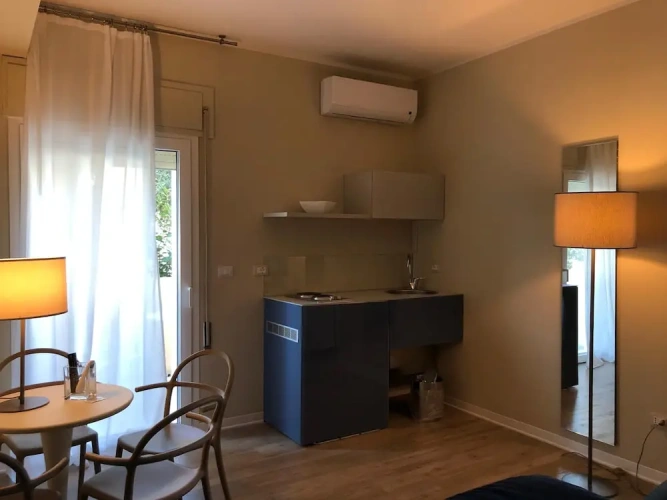Studio with balcony