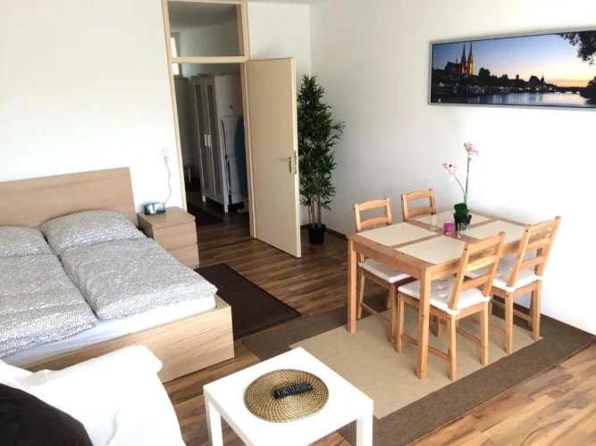 Apartment with balcony and with view