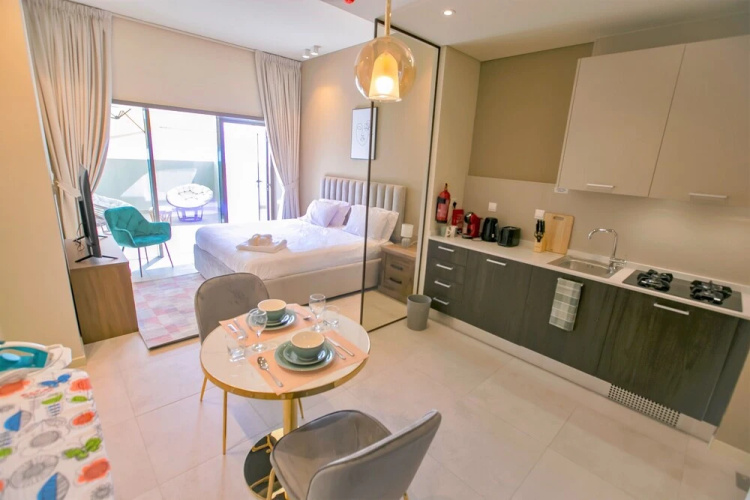Stunning Studio With Balcony at Park View Dubai