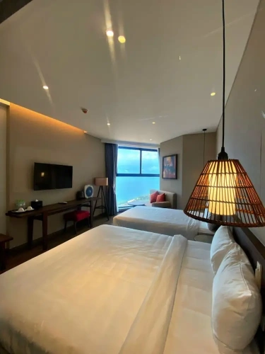 Family Studio with partial ocean view