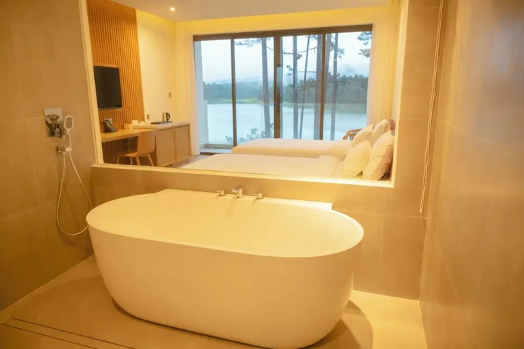 Standard Twin room with balcony and with lake view
