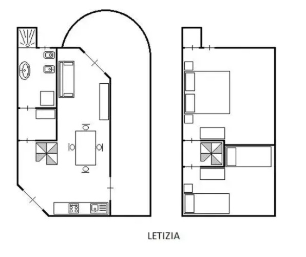 Appartamenti Olimpia e Letizia