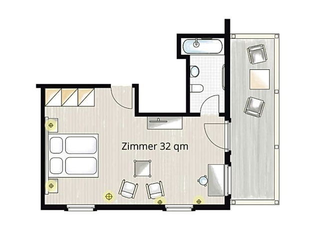 Standard room with balcony