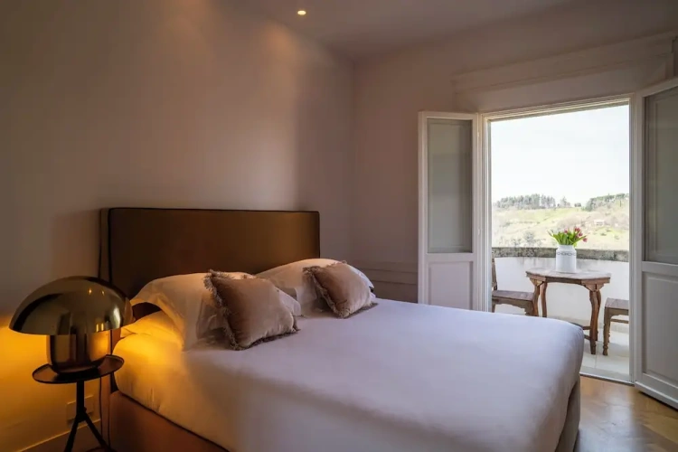 Deluxe Double room with balcony and with land view