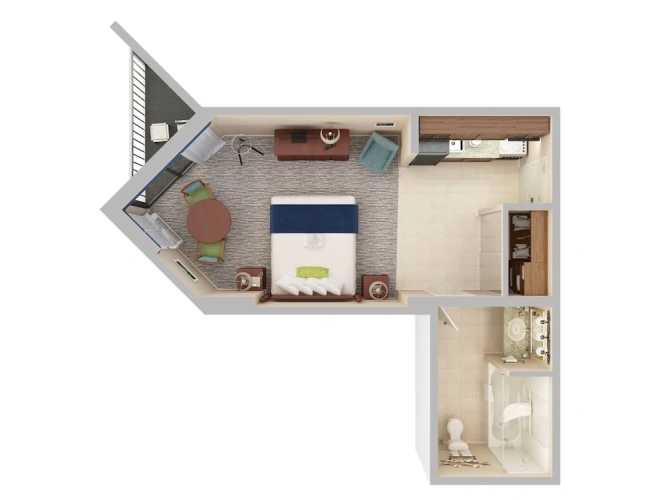 Standard Double room with balcony