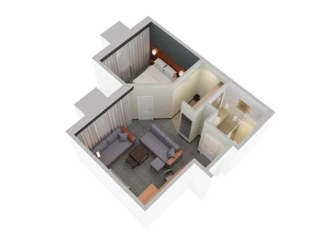 1 Bedroom Double Suite