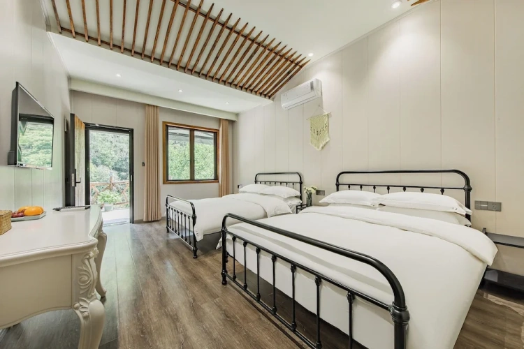 Standard Twin room with balcony and with land view