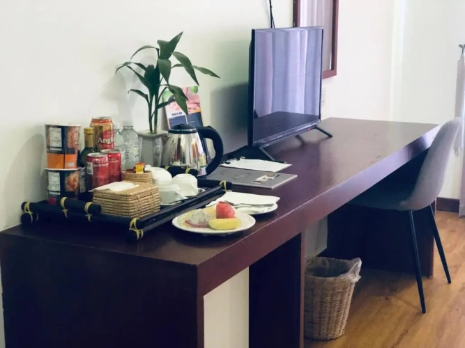 Double Studio with balcony and with pool view
