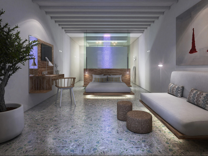 Mykonos Palace Beach HotelOver view