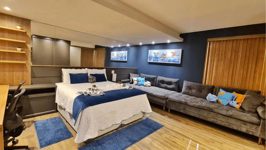 Loft Lindo com Ar Condic, WIFI, Perto de Capivari