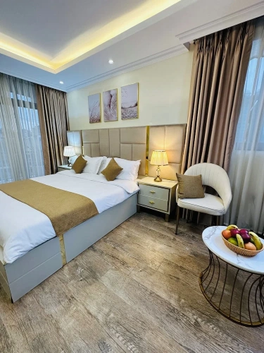Presidential room with balcony and with garden view