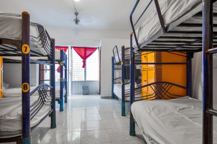Bed in Dorm (female dorm) with view