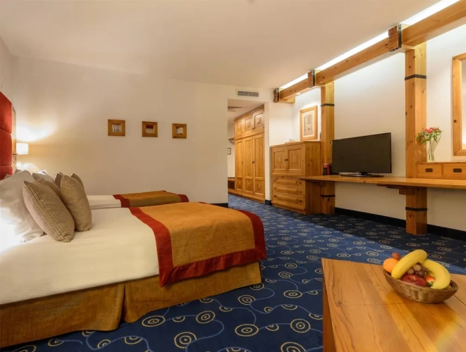 Standard Twin room with balcony and with city view