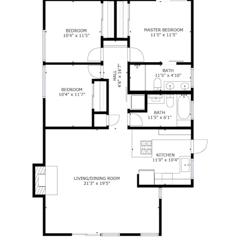 3 Bedrooms Apartment