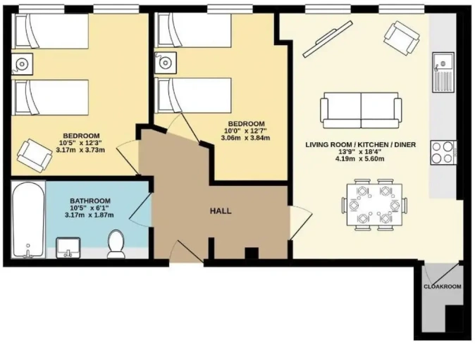 Quadruple Apartment