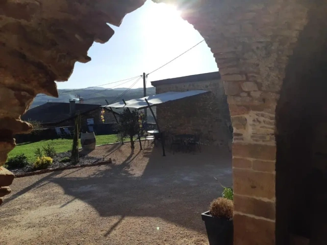 Studio with garden view