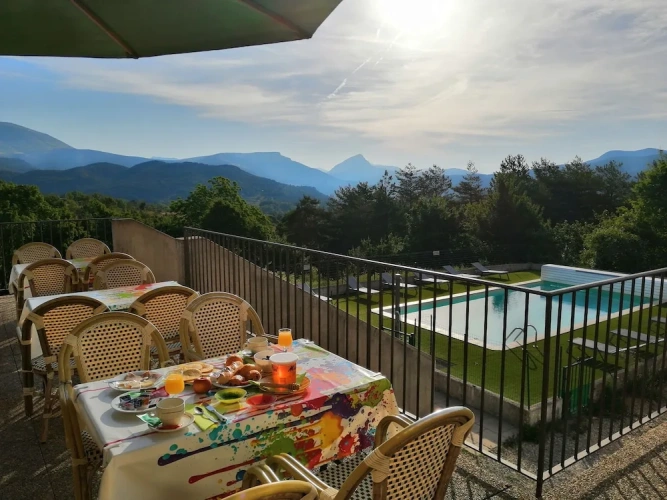 Superior Double room with balcony and with pool view