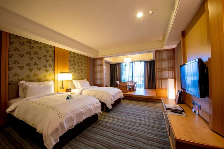 Standard Twin room with balcony and with sea view