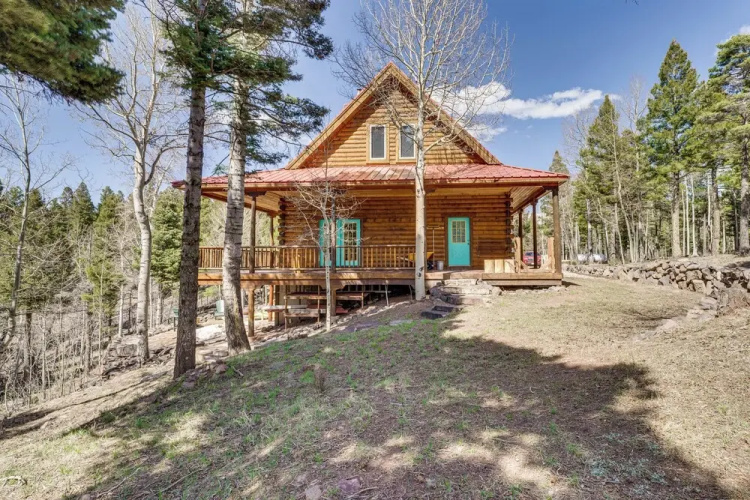Spacious Angel Fire Cabin w/ Mtn Views & Fire Pit