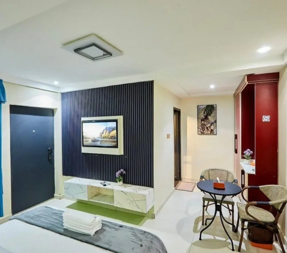 Standard Double room with balcony and with pool view