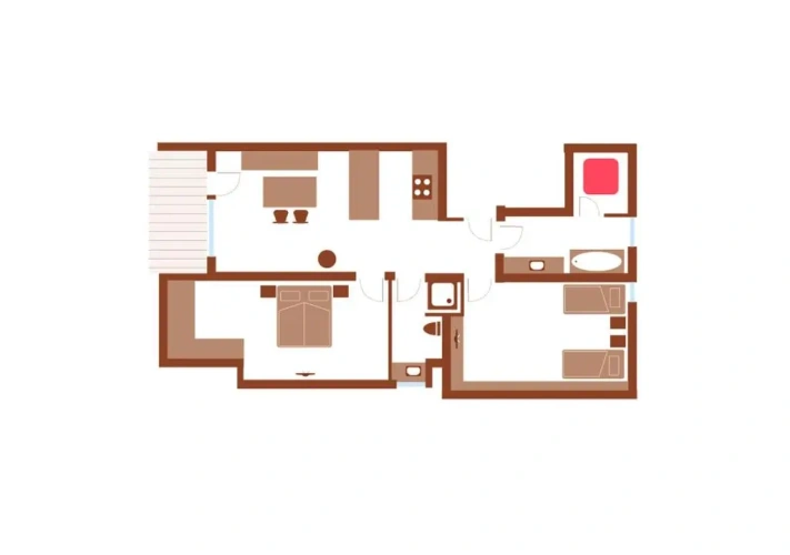 2 Bedrooms Apartment