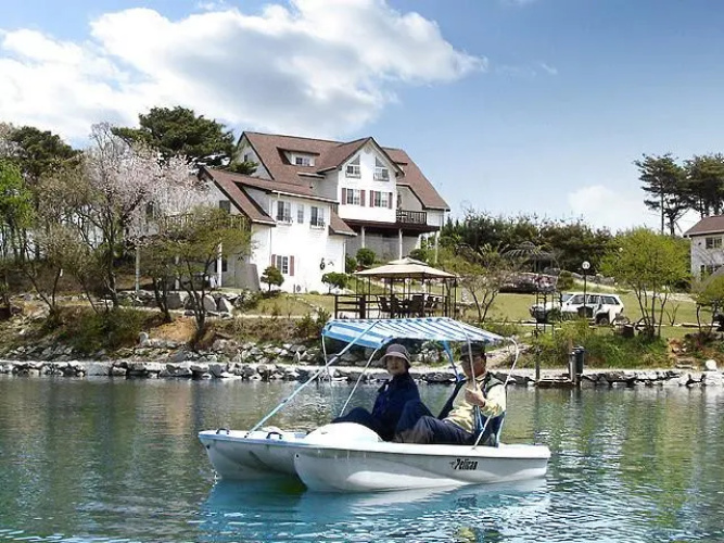 Lake and sea village