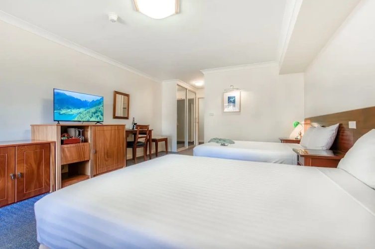 Standard Twin room with balcony and with garden view