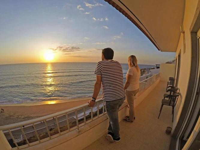 Standard Twin room with balcony and with sea view