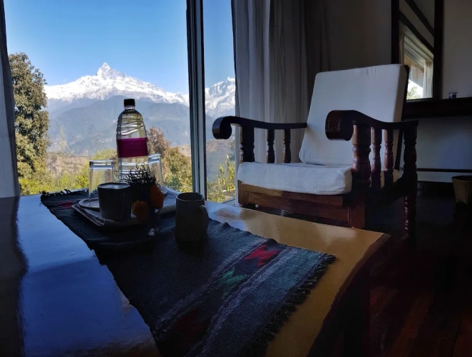 Deluxe Double room with balcony and with mountain view