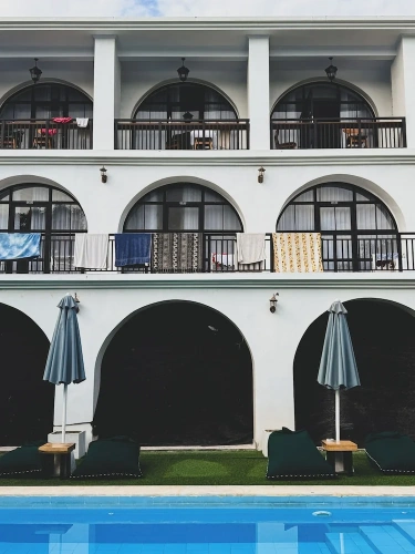 Bed in Dorm with balcony