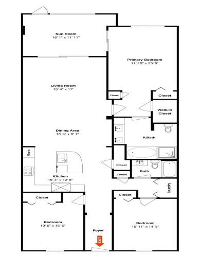 3 Bedrooms Standard room with balcony