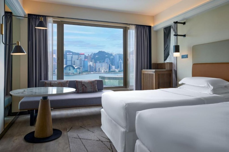 Guest Twin room with harbour view