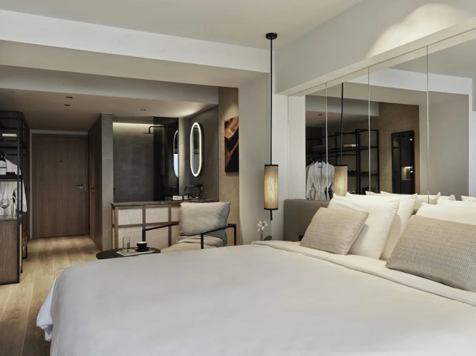 Deluxe room with balcony and with sea view