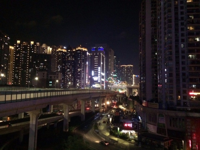 Outside