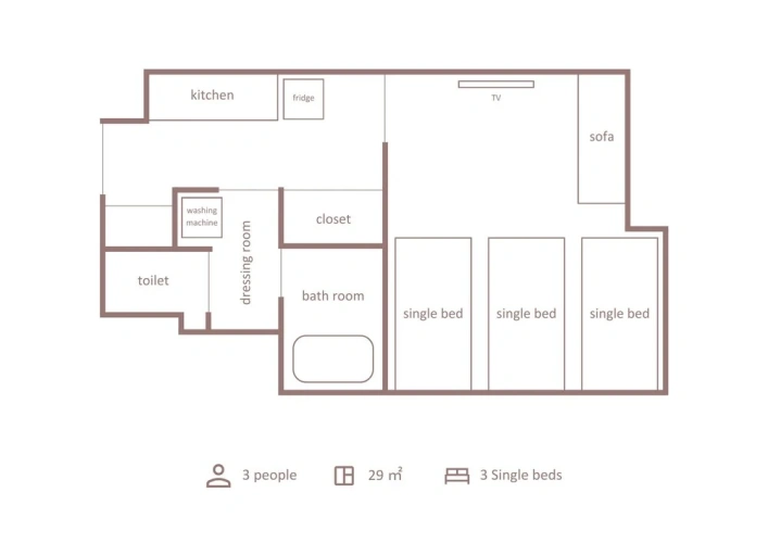 Standard Triple room