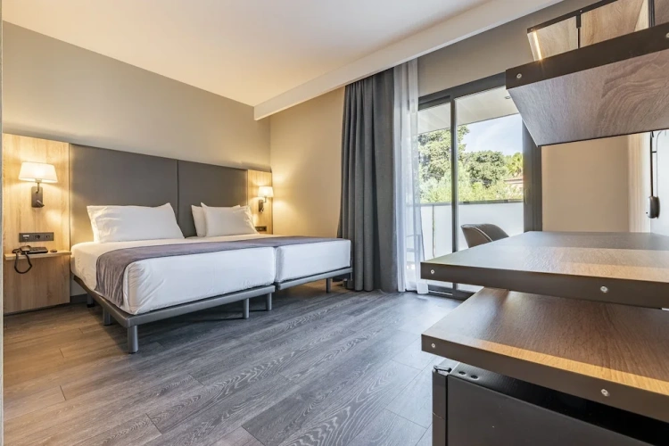 Standard Twin room with balcony and with city view