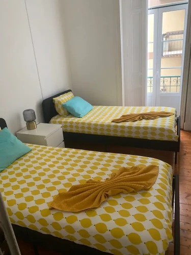 Classic Twin room with balcony and with city view