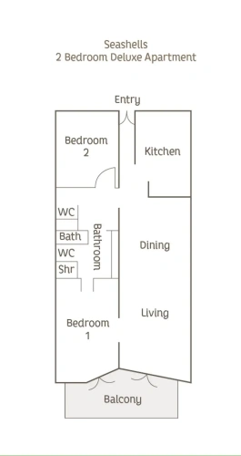 Deluxe Apartment with balcony and with ocean view