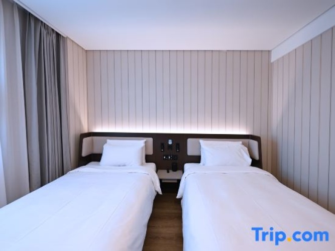 Standard Twin room with street view