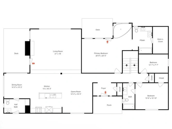 5 Bedrooms Studio