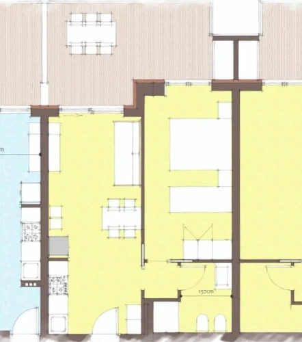 1 Bedroom Apartment with balcony and with city view