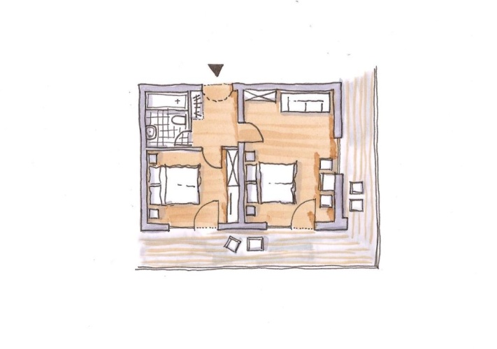 2 Bedrooms Double Suite with balcony