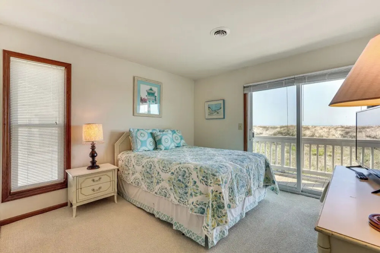 Deck & View: Oceanfront Oasis in Oak Island!