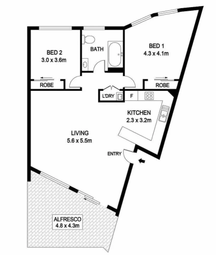 3 Bedrooms Family Apartment with balcony and with partial ocean view