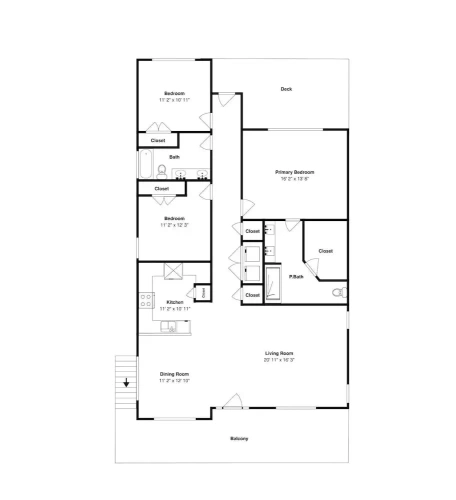 3 Bedrooms Studio
