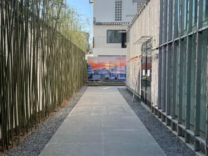 Outside