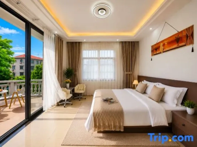 Standard Double room with balcony and with partial sea view